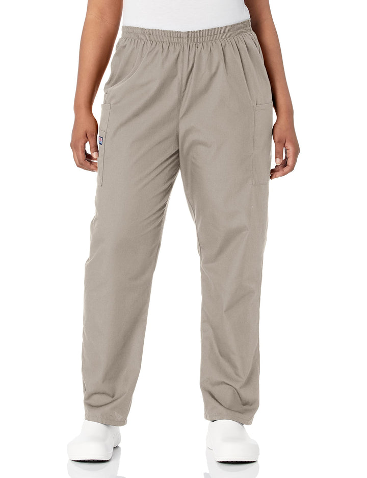 Cherokee Damen Workwear Cargo-Hose mit elastischer Taille Klassisch XS Khaki, XS Khaki