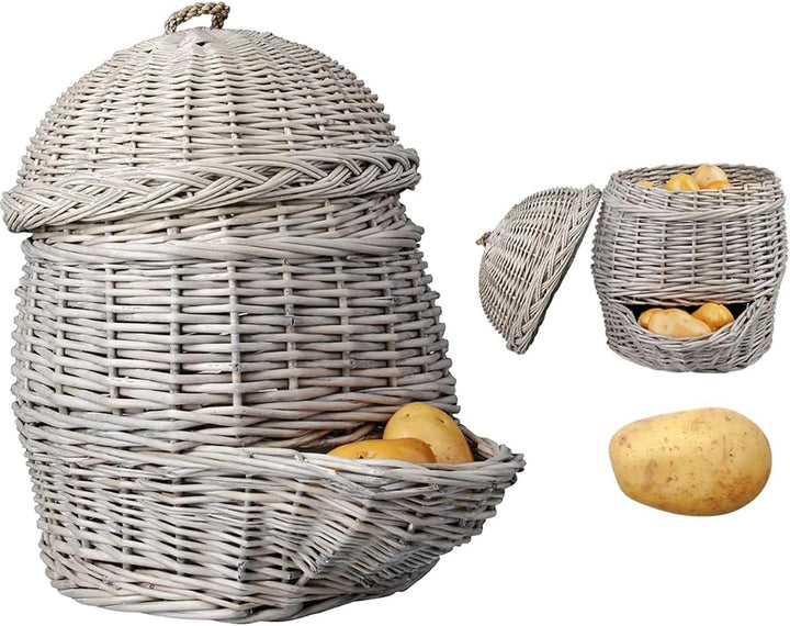 Esschert Design Kartoffelkorb, grau