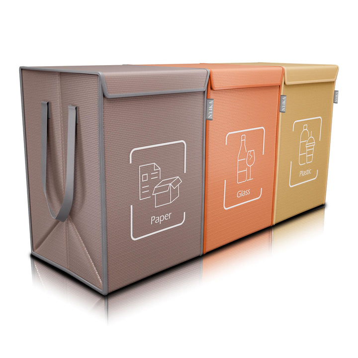 NYIKA Recycling System - Altglas Sammelbehälter - Pfandflaschen Aufbewahrung - Leergut Sammelbehälte