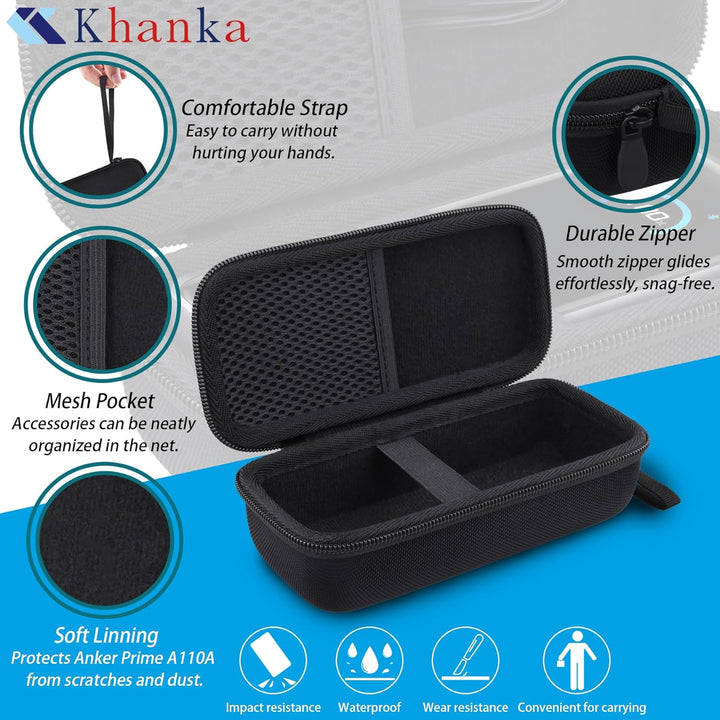Khanka Tasche für Anker Prime 26,250mAh Power Bank (300W), Aufbewahrungs-und Reisetasche für Anker P
