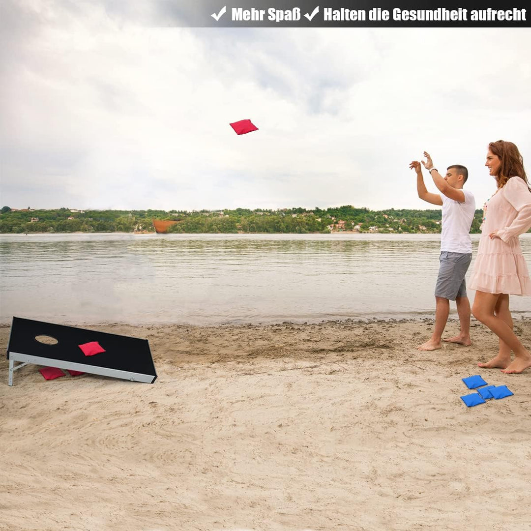COSTWAY Cornhole Boards, Wurfspiel Geschicklichkeitsspiel für Kinder&Erwachsene, Sandsack Spielbrett
