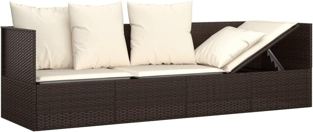 Tidyard Sonnenliege Gartenliege Gartensofa Gartenbett Relaxliege Freizeitliege Rattanliege Outdoor L