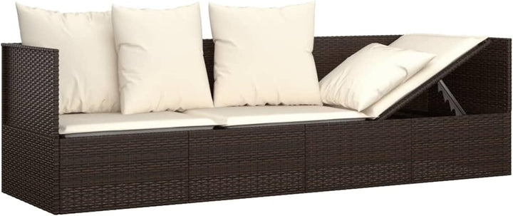Tidyard Sonnenliege Gartenliege Gartensofa Gartenbett Relaxliege Freizeitliege Rattanliege Outdoor L