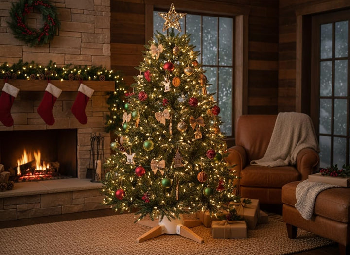 COIL Christbaumständer, Ständer mit Wasserspeicher, Rustikaler Ständer, Sockel für echten Baum, Wass