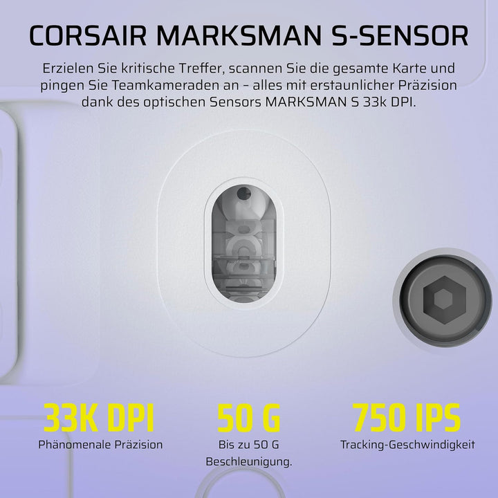 Corsair Scimitar Elite Wireless SE MMO Gaming Maus – 33.000 DPI, 16 Programmierbare Tasten, Einstell