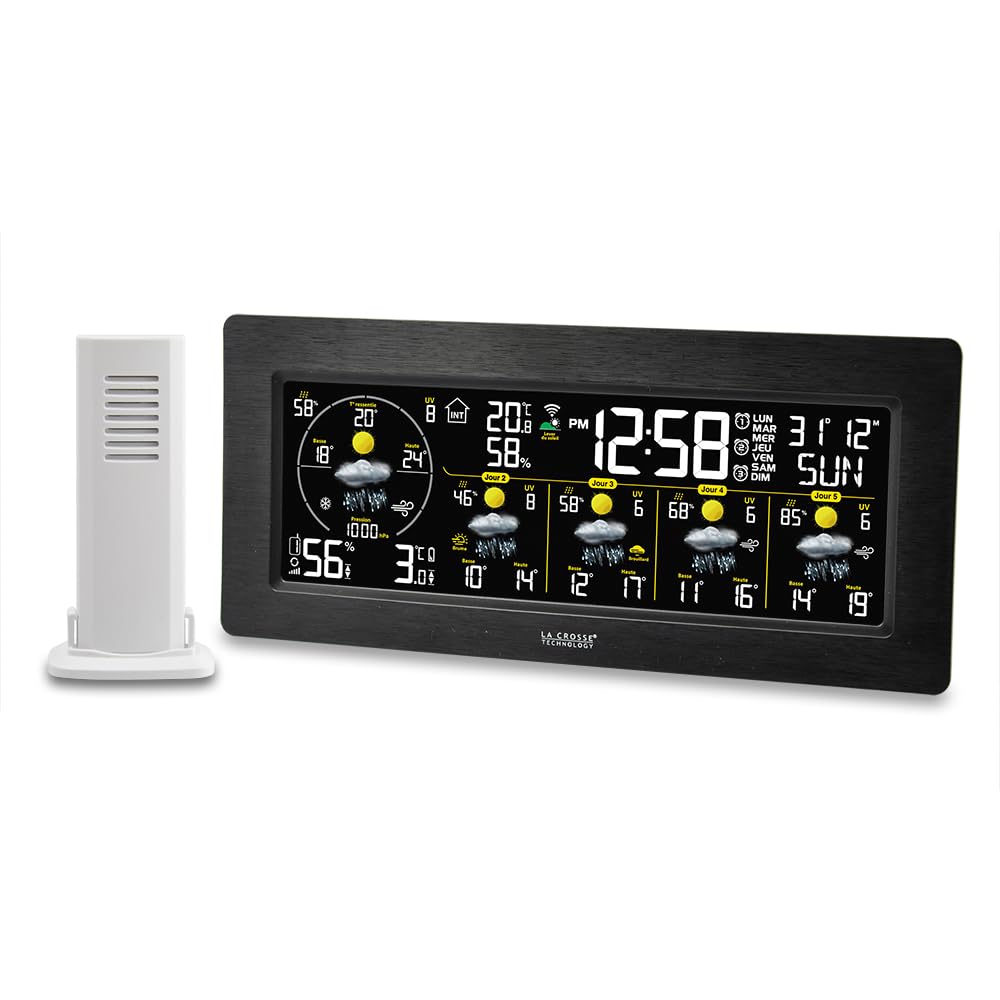 La Crosse Technology - SW404 Wetterstation J+4 mit WLAN-Verbindung - Schwarz