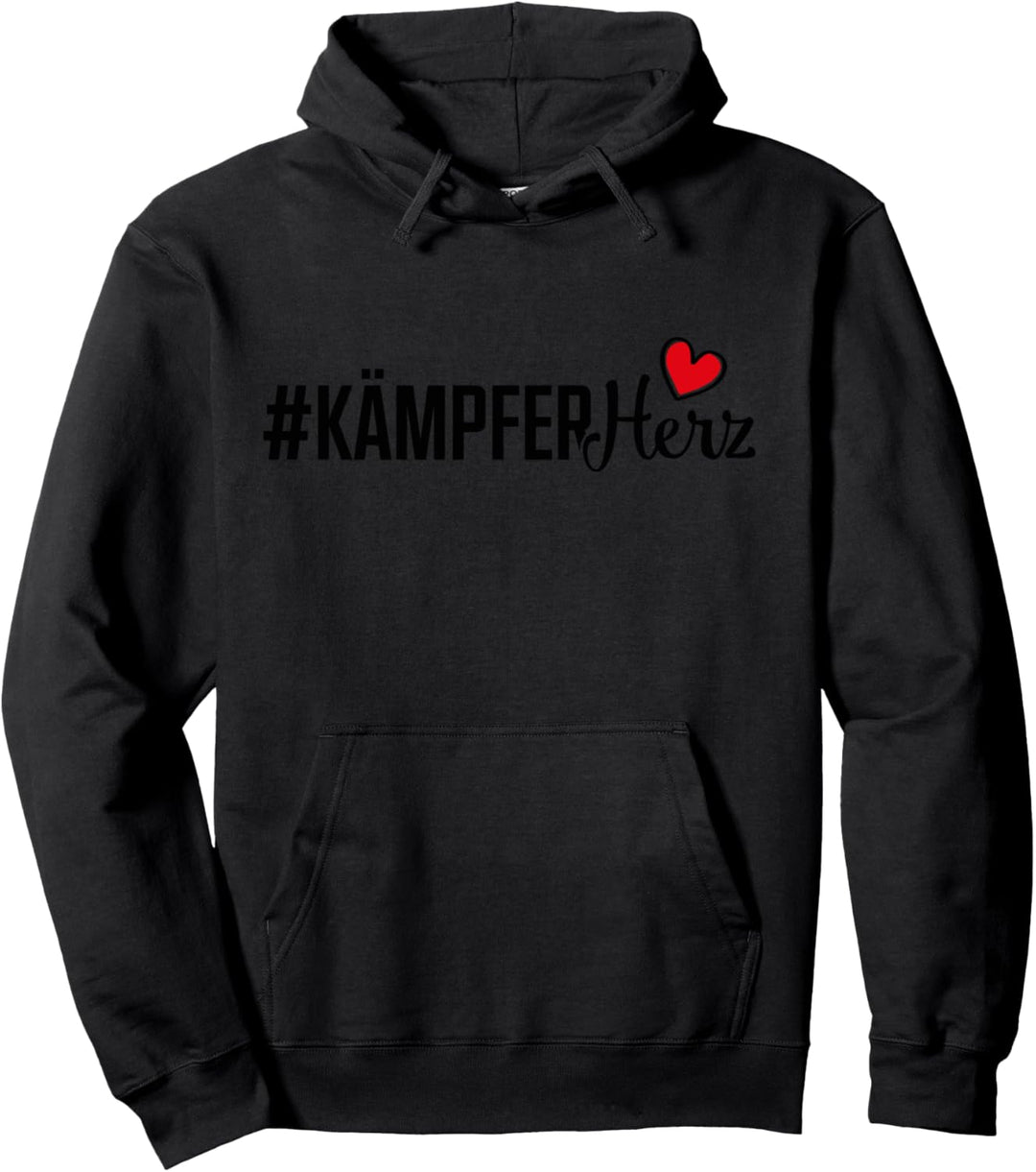 Kämpferherz herz Kriegerin Krieger Mutig Motivation Geschenk Pullover Hoodie
