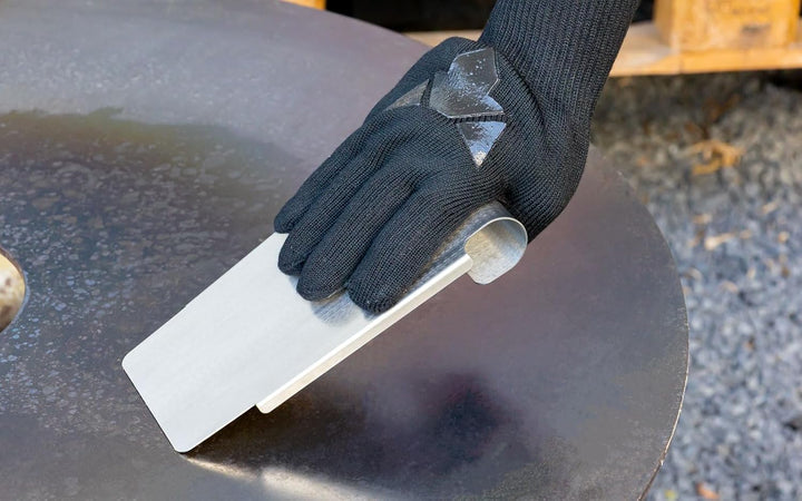 FENNEK Grillspachtel für Feuerplatte und co | zum Wenden und Anrichten von Grillgut | zum Abschaben