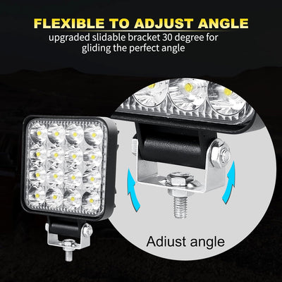 Willpower 10PCS 3.3 Zoll 48W Led Arbeitsscheinwerfer Bar Mini Led Scheinwerfer 12V 24V Spot Led Bar
