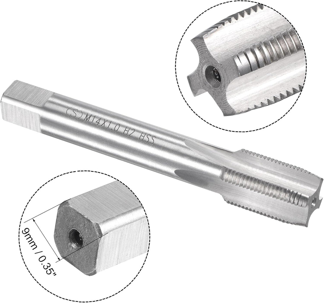 sourcing map Gewindebohrer M14 x 1mm Gewindebohrer mit Legierungswerkzeug