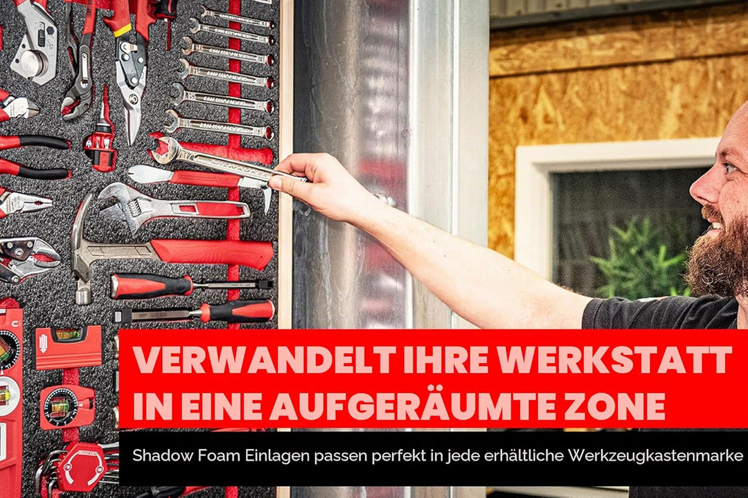 Shadow Foam Medium Sheet - 1000mm x 500mm | Schneiden und Abziehen Schaumstoff für Werkzeugkasten-Or