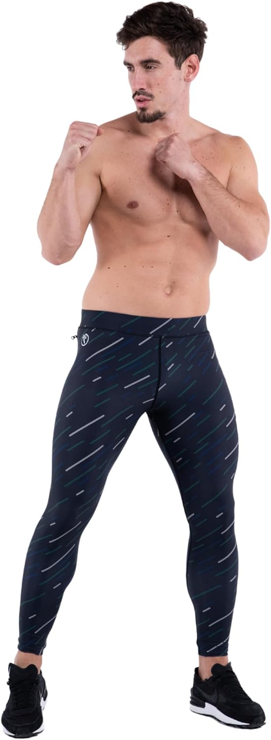 Kapow Meggings Performance Range Männer Leggings Sportkompression mit Taschen M Astra, M Astra