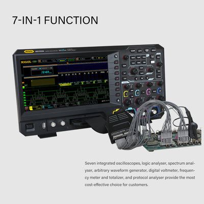 RIGOL MSO5204 Digitaloszilloskop, 4 Kanäle, 200MHz, 8Gsa/s, 100Mpts, 500000wfms/s, MSO5000-BND inklu