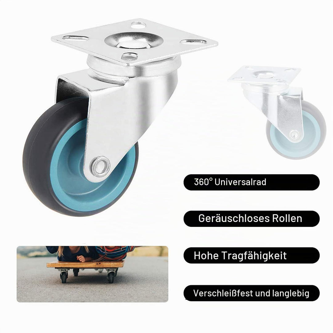 50mm Transportrollen Lenkrollen Schwerlastrollen Strandkorbrollen Möbelrollen Apparaterollen Tragfäh