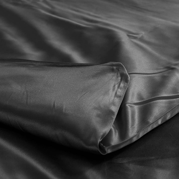 THXSILK Seidenbettwäsche Set 2 teilig, Bettbezug 135 x 200 cm und 80 x 80 cm Kissenbezug, Hypoallerg
