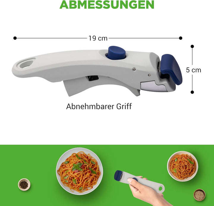 NutriChef Abnehmbarer Griff Ersatz für Topf | Ergonomisches, hitzebeständiges Design, Ein-Klick Druc