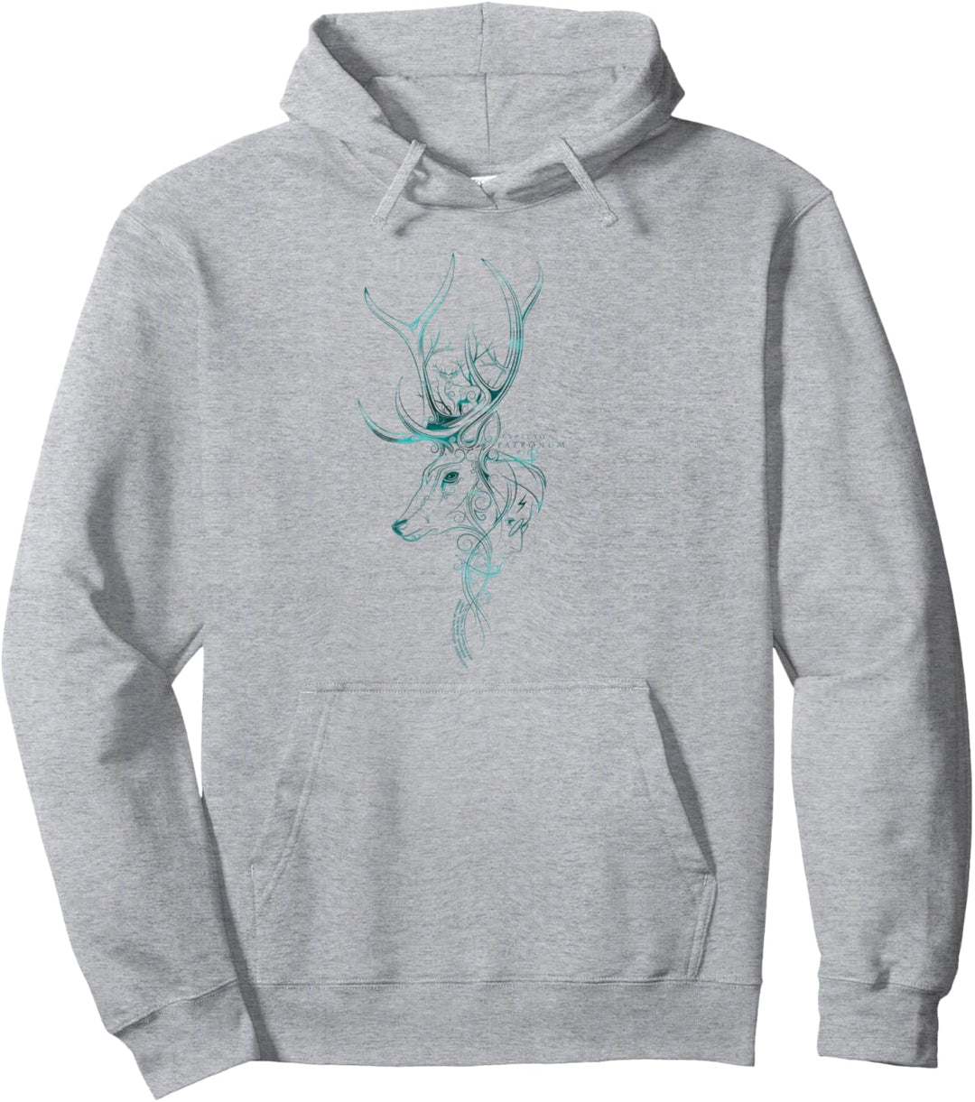 Harry Potter Expecto Patronum Intricate Line Art Pullover Hoodie
