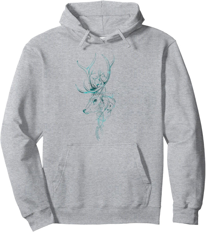 Harry Potter Expecto Patronum Intricate Line Art Pullover Hoodie