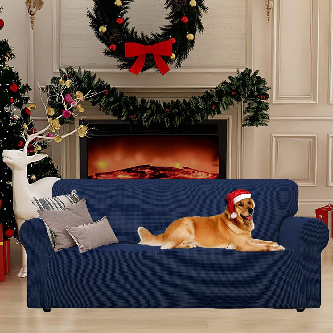 YSTELLAA Stretch Sofa überzug 3 Sitzer, Super Elastisch Sofabezug Mit Armlehnen Waschbarer, kratzfes