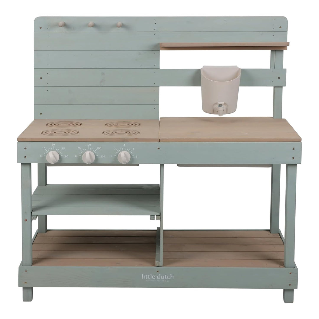 Little Dutch Matschküche - Spielküche für den Garten - Outdoorküche für Kinder - Holzküchen für Klei