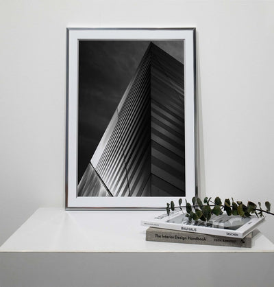 DEHA Design Bilderrahmen Boston, 60x80 cm, Aluminium Contrastgrau, bruchsicheres Acrylglas, für Post