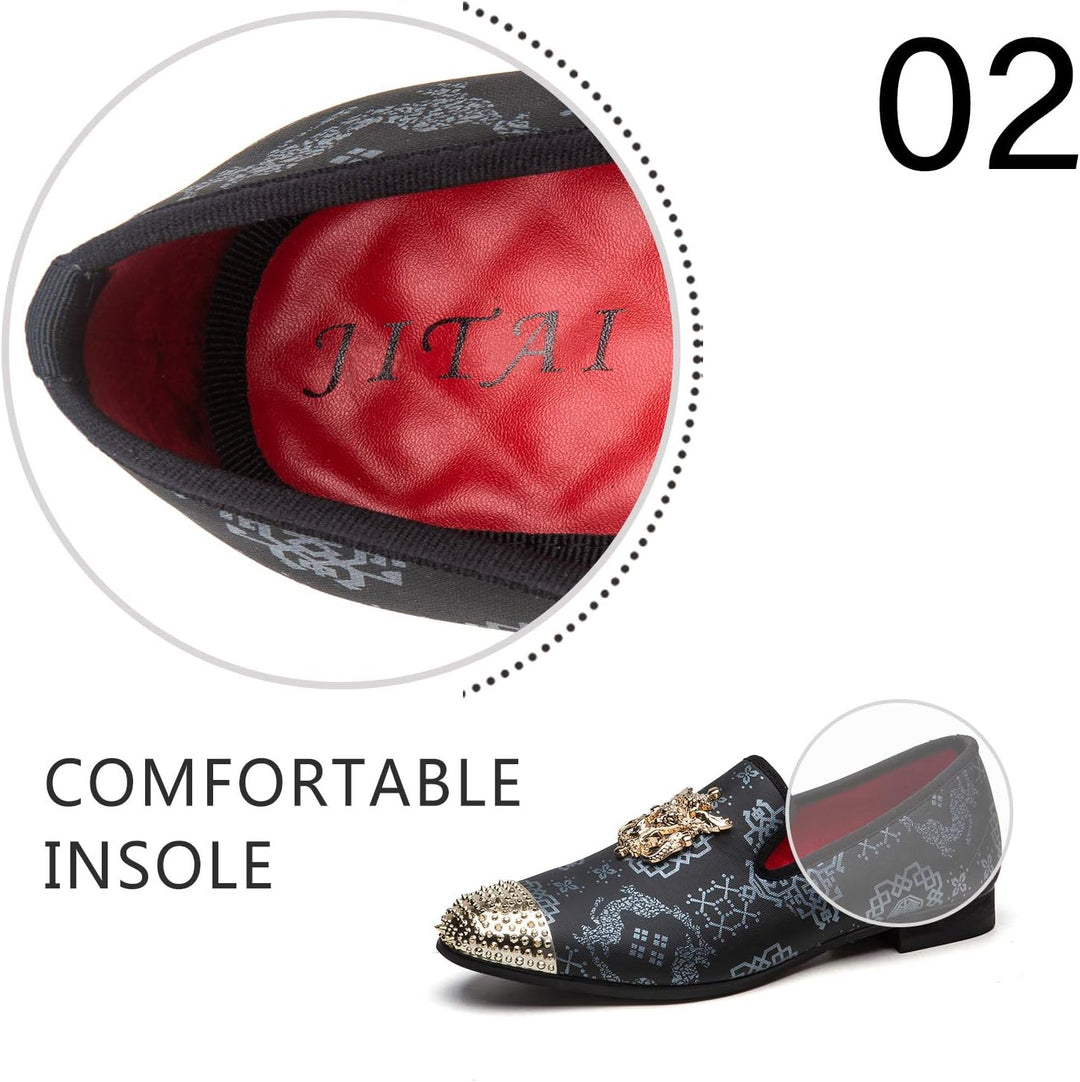 JITAI Herren leichte Schuhe Kunstleder Slipper für Männer und Mode Mokassins Herren Freizeitschuhe 4