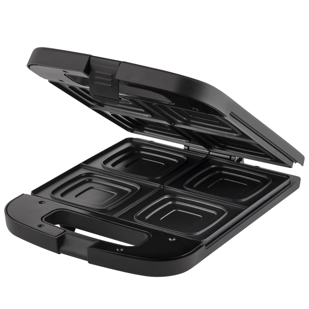 JATA JESW1551 Sandwichmaker für 4 Sandwiches XXL, perfekte Versiegelung, schnelles und gleichmässige
