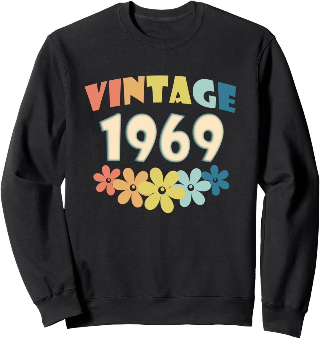 1969 Vintage Blumen 53. Geburtstag Geburtstagsgeschenk Sweatshirt