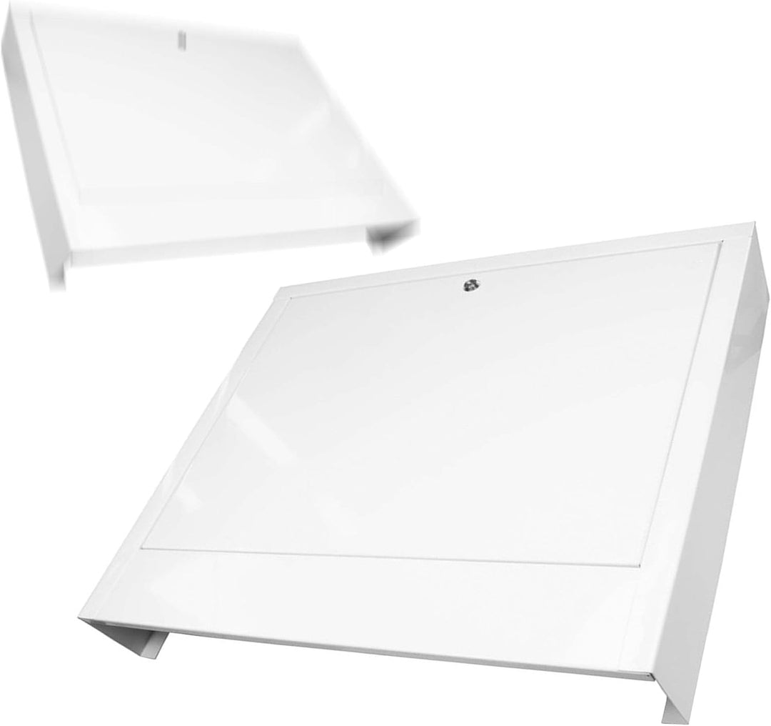 Verteilerschrank Zentrale Fussbodenheizung 10-12 Anschlüsse Aufputzgehäuse aus Weiss Pulverbeschicht