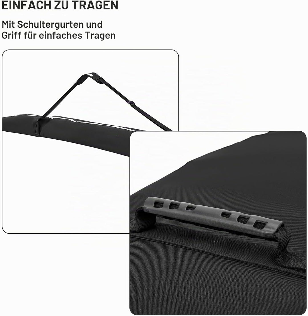 Lixada Snowboard &amp; Ski Bag mit Rollen/ Roller-Snowboardtasche wasserdichte Aufbewahrungstasche für S