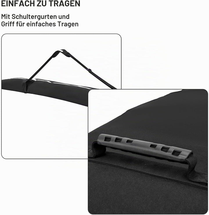 Lixada Snowboard &amp; Ski Bag mit Rollen/ Roller-Snowboardtasche wasserdichte Aufbewahrungstasche für S