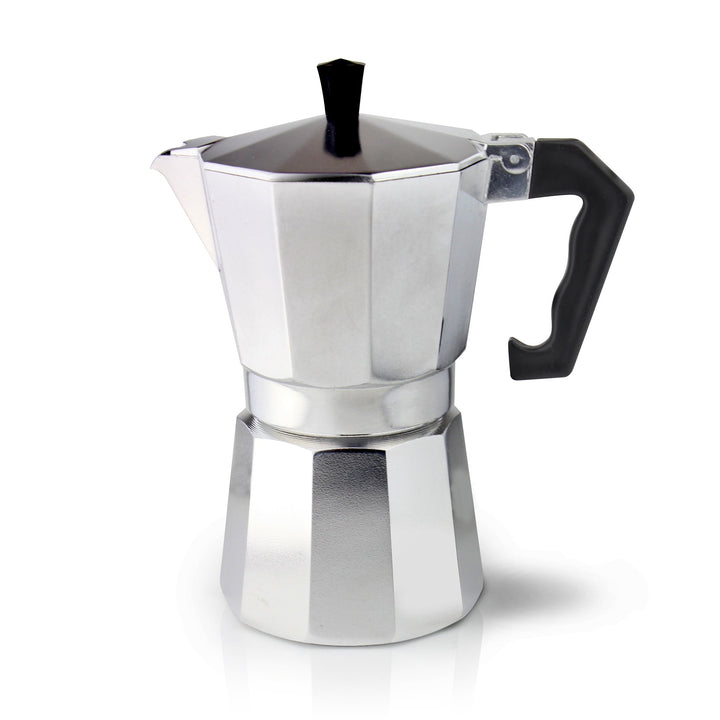 Cafe Ole ECM-12 Café Olé Italienischer Espressokocher aus Aluminium – 12 Mokkatassen/ 480 ml, Alumin