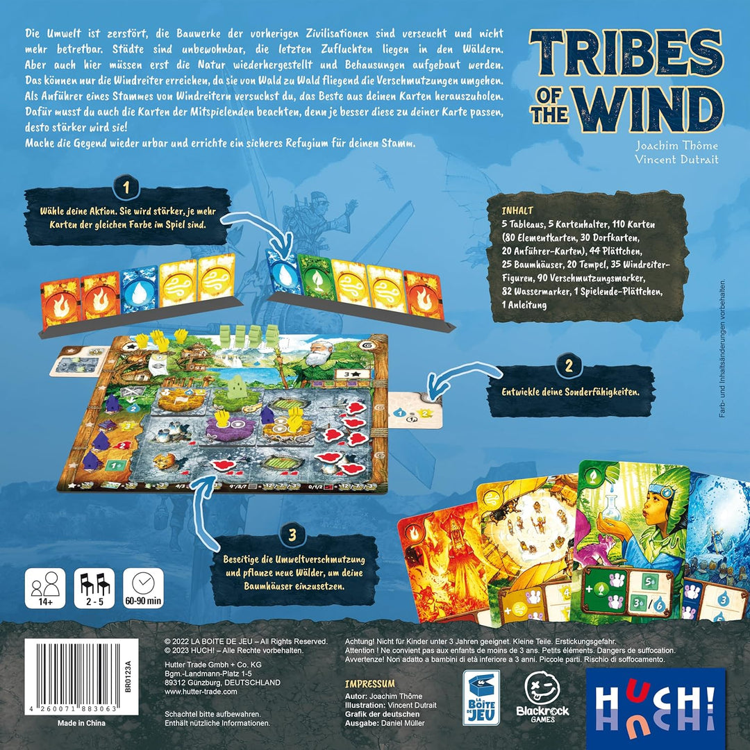 HUCH! Tribes of The Wind Strategiespiel, für 2 bis 5 Spieler