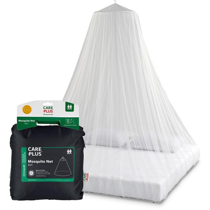 Care Plus Moskitonetz Reise imprägniert - Mosquito Net Bell Durallin 2 Personen - Mückennetz Bett fü