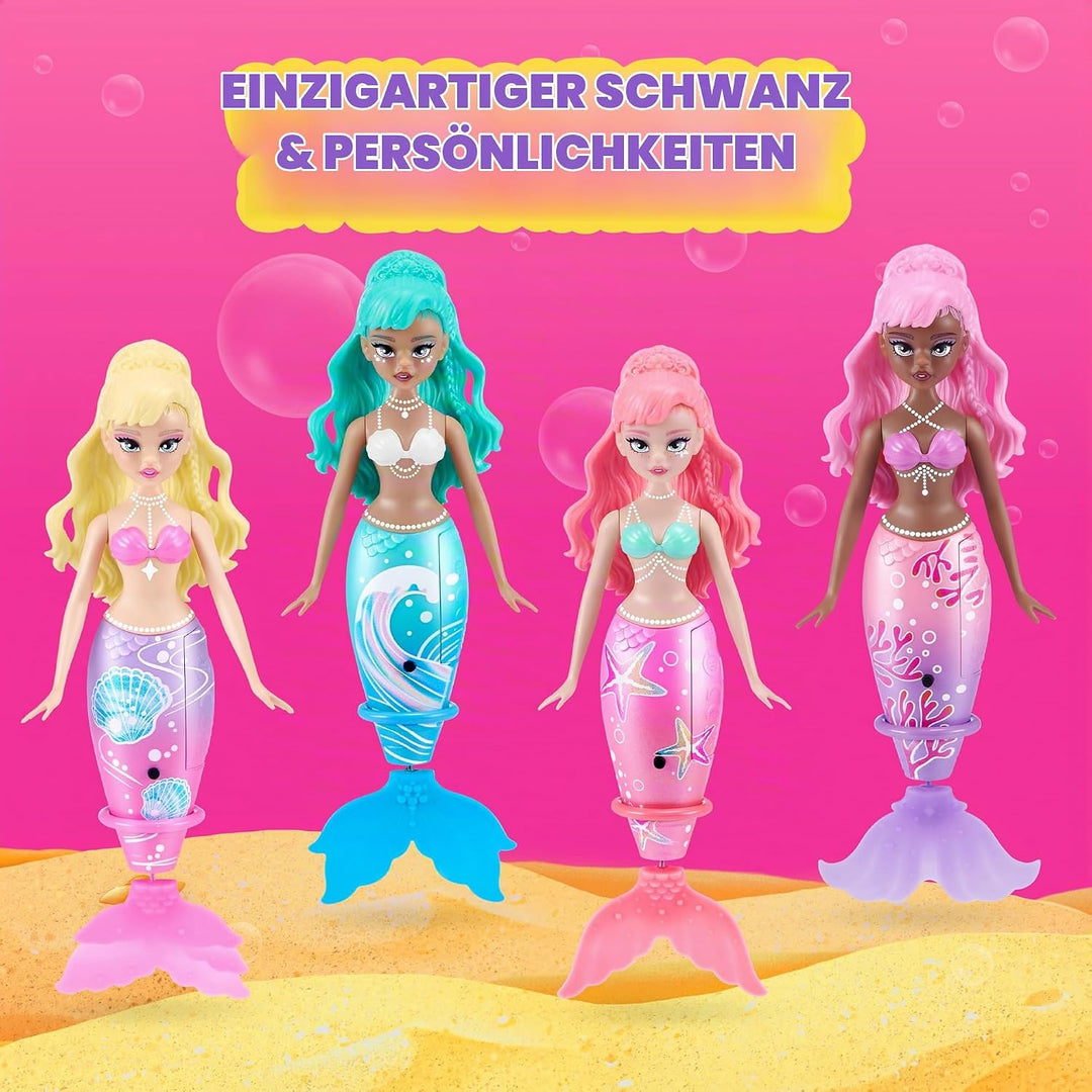 Pets Alive-Water Activated-Series 1-Swimming Mermaid(Sea Star) + (Coral) - 2 pk Rosa, Rosa