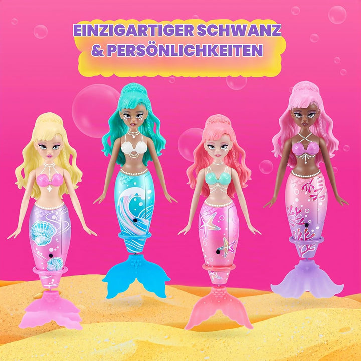 Pets Alive-Water Activated-Series 1-Swimming Mermaid(Sea Star) + (Coral) - 2 pk Rosa, Rosa