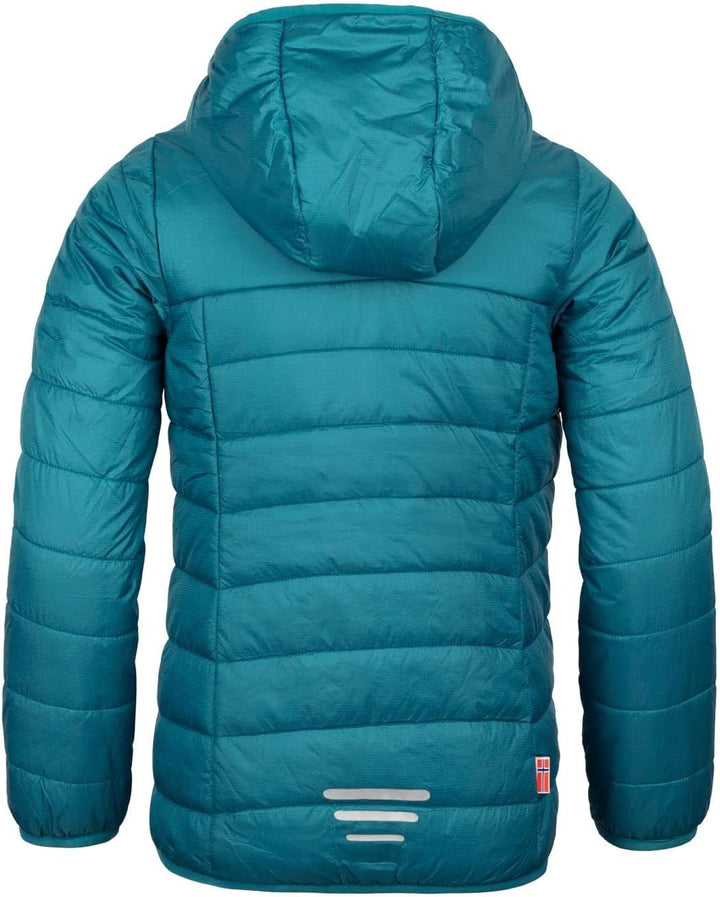 Trollkids Kids Eikefjord Jacket Teal/Mauve 176, Teal/Mauve 176