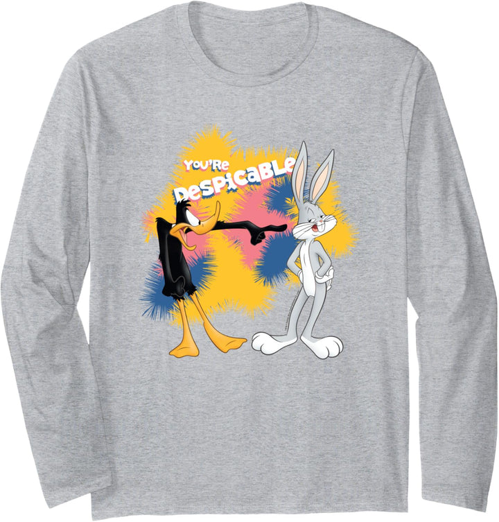 Looney Tunes Bugs and Daffy Despicable Langarmshirt
