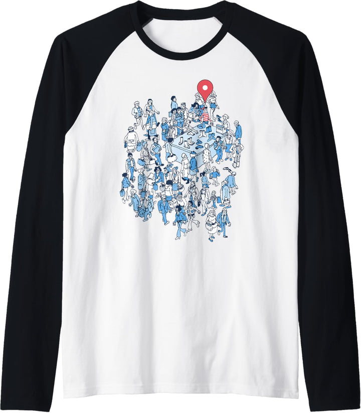 Where's Waldo? Waldo Here Raglan