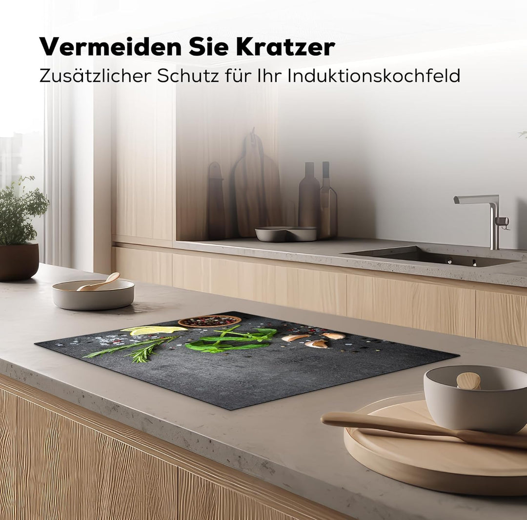 KitchenYeah© Herdabdeckplatte Einteilig Ceranfeld Abdeckplatte für Induktionsschutz Ceranfeldabdecku