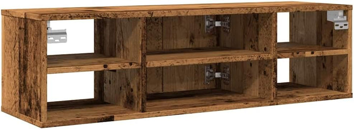 vidaXL Wandschrank Altholz-Optik 101x30x29 cm Holzwerkstoff, Schrank, Wohnzimmerschrank, Lagerschran