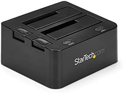 StarTech.com 2-fach USB 3.0 Festplatten Dockingstation mit UASP für 2,5/3,5 Zoll SSD / HDD, Serial-A