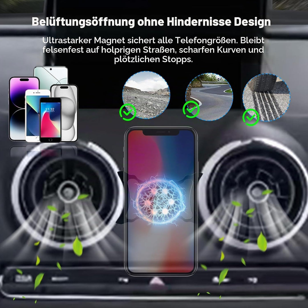Magnetische Handyhalterung für Audi A3 8V / S3 8V (2014-2019), Auto Handyhalter Lüftungsschlitze 360