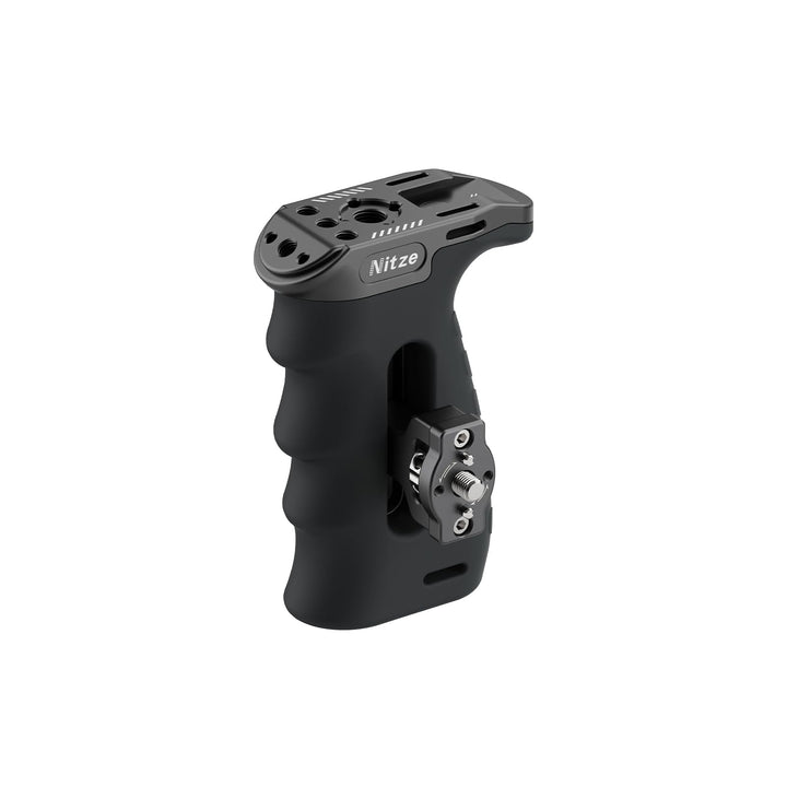 Nitze Ergonomic Side Handle with 1/4” Screw and Detachable Locating Pins, Seitengriff for Left or Ri