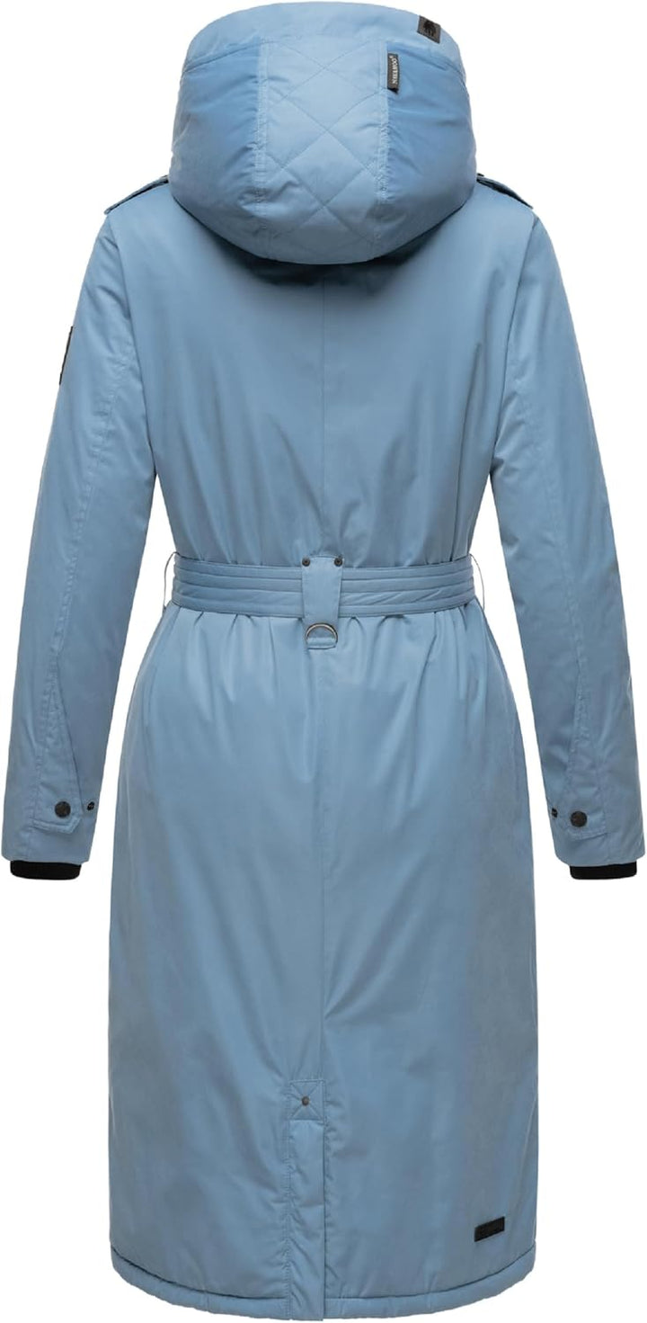 Navahoo Damen Wintermantel Warmer Parka lang mit hohem Kragen und weicher Kapuze Hokulanii XS-XXL S