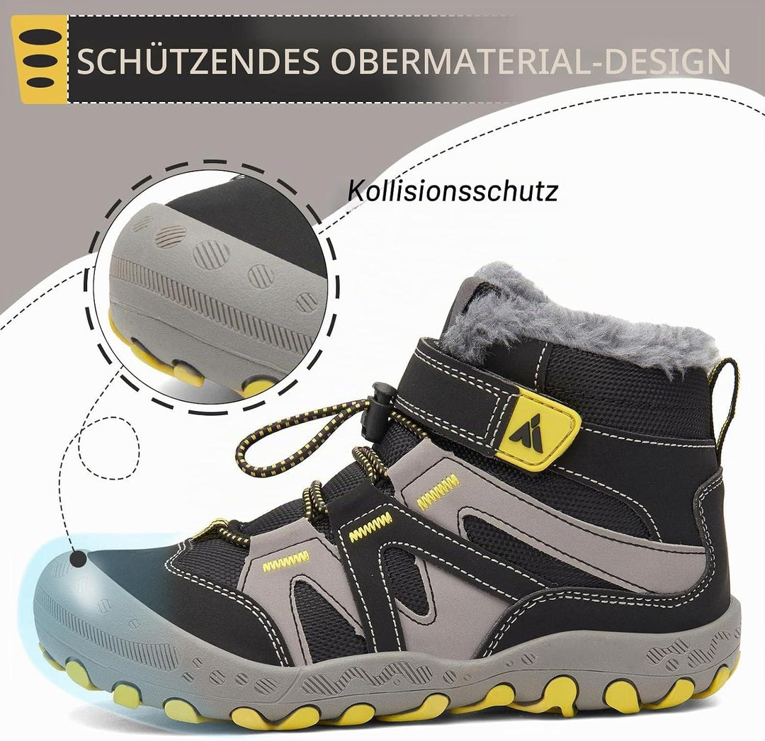 Mishansha Kinder Winterschuhe Warm Gefüttert Winterstiefel Jungen Mädchen Schneestiefel Outdoor ruts