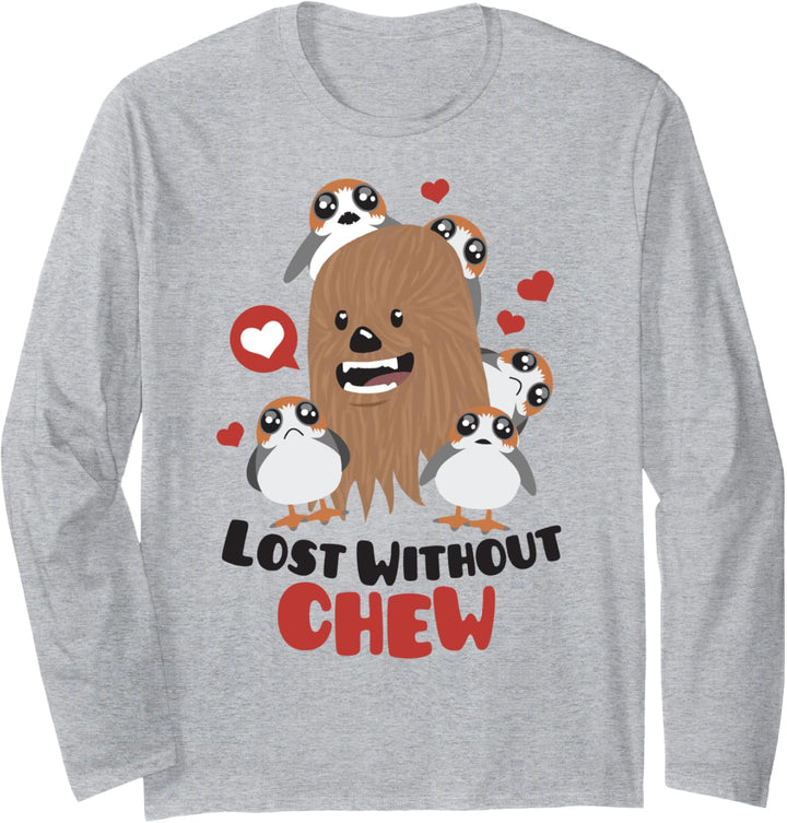 Star Wars Chewbacca Lost Without Chew Langarmshirt