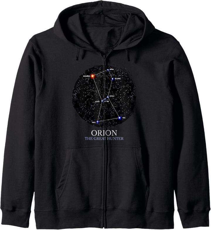 Orion Sternbild von Orion The Hunter Astronomie Kapuzenjacke
