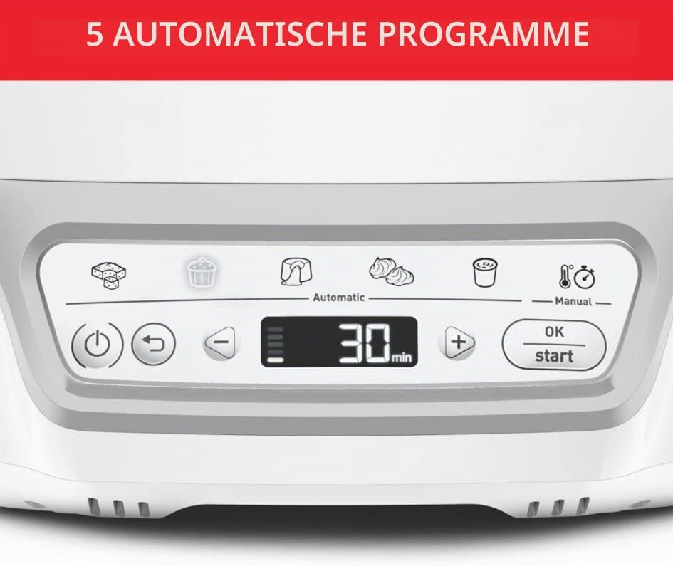 Tefal Cake Factory Délices Kuchenmaschine, 5 Auto-Programme, manuelle Modus, CreaBake, Muffinformen,