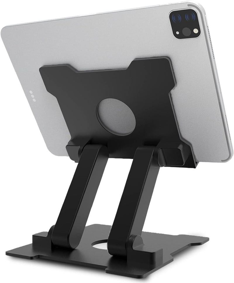 AJ advancegin iPad Stand,【Updated】 Adjustable Eye-Level Aluminum Solid Desktop Tablet Stand Holder P